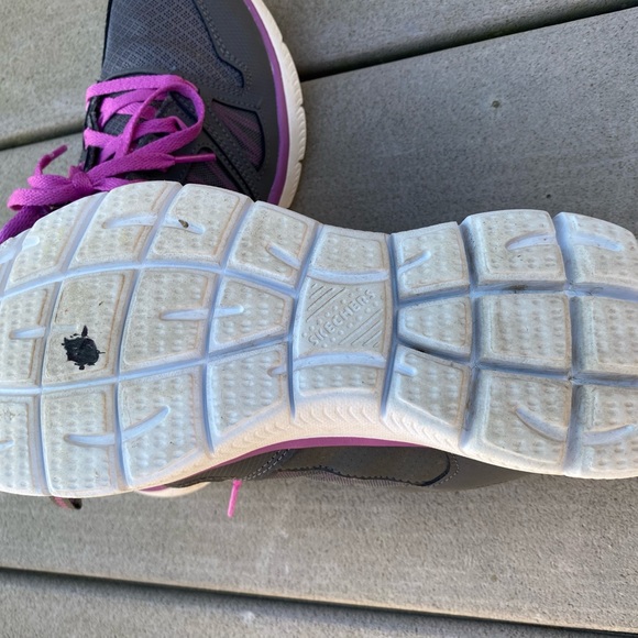 Womens Skechers Sport Summits New World Charcoal/Purple size 10 - Picture 7 of 7